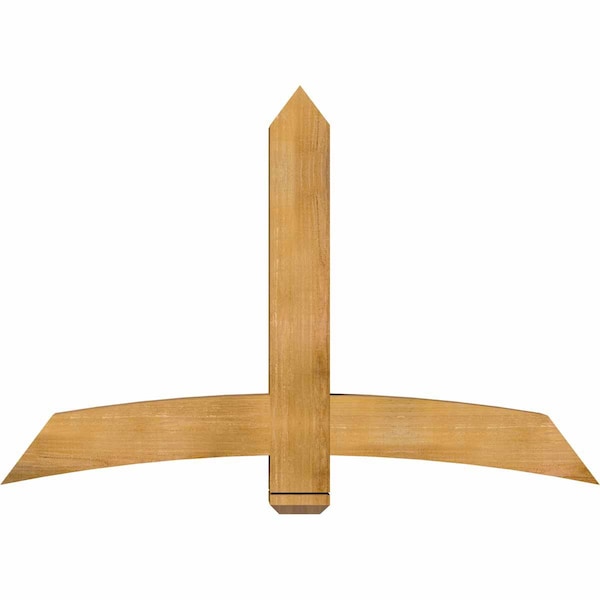 Ekena Millwork Bellingham Rough Sawn Timber Gable Bracket, Western Red Cedar, 60"W x 40"H x 6"D x 6"F, 16/12 Pitch GBW060X40X0606BEL00RWR - main